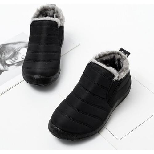 2020 New Men Boots Fashion Winter Boots For Men Fur Winter Snow Boots Plush Mans Footwear Warm Waterproof Men Shoes Plus Size