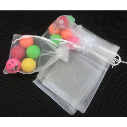 300pcs 9x12cm White Organza Gift Bags For Jewelry Bags Packaging Gift Bag Birthday Party Christmas Gifts Bags Organza Pouch Diy