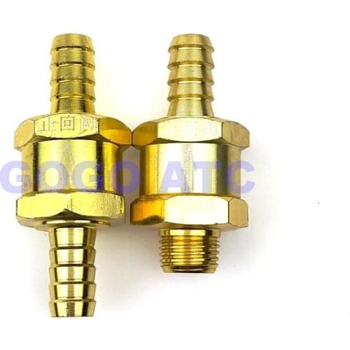 Truck drip brake auto sprayer accessories check valve one way plastic brass valve for hose ID 10mm