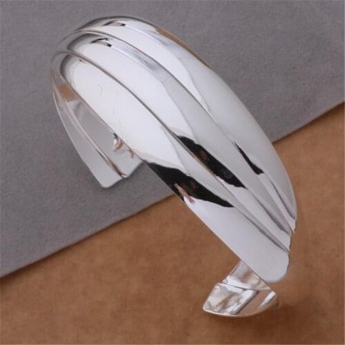 B044 high quality package mail silver color jewelry fashion noble Women classic simplicity bracelet sweet style