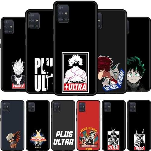 My hero academia Phone Case for Samsung Galaxy A51 A71 A21s A12 A31 A41 A32 A02s A11 A72 A52 A42 5G A01 A91 Soft Cover Coque