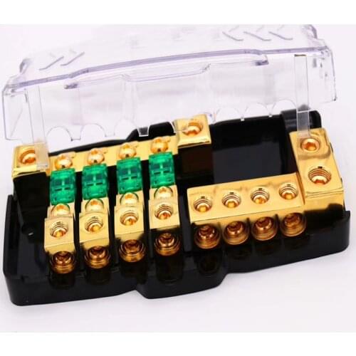 Pure Copper Competition Grade Four-way Multifunctional Marine Safety Seat Multi-directional Small Bolt Distributor Box for Car