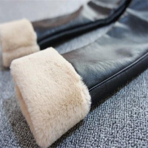 Childrens Pants Winter Girls Leather Pants Plus Velvet to Keep Warm, Big Children Thicken Outerwear Girl Pants Cold And Wind