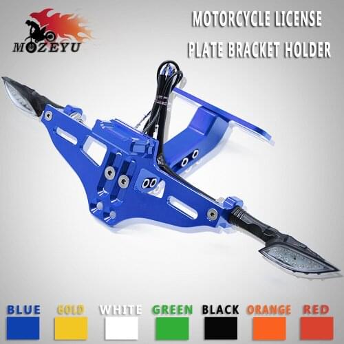For YAMAHA MT07 FZ07 MT 07 MT09 MT 09 MT-09 YZF R1 R6 R3 Fender Eliminator Registration Plate Bracket License Plate Holder Light