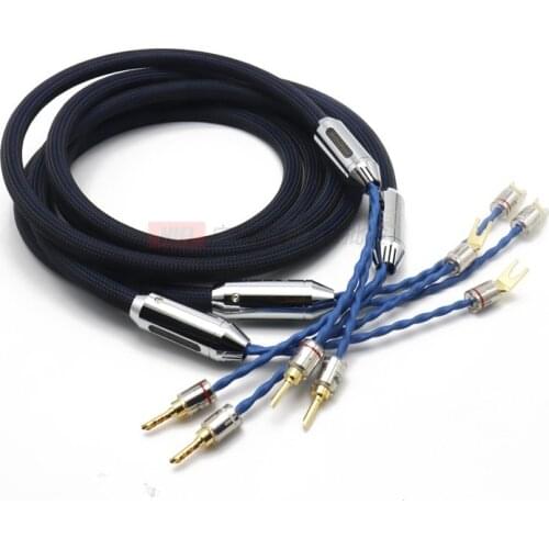 NL Silver plating hifi speaker line G7 770L High quality speaker cable hifi speaker wire 2.5m 3m