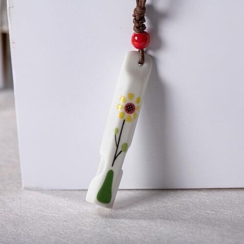 Ceramic Applique Whistle Pendant Gifts For Children #FY522