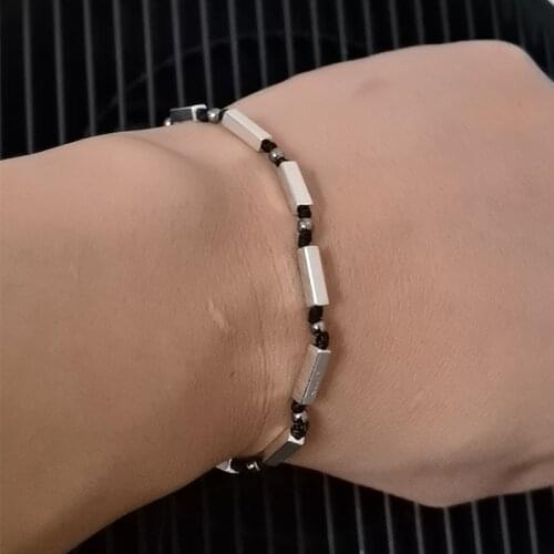 Mens Silver Bracelet, Mens Bracelet, Minimal Bracelet