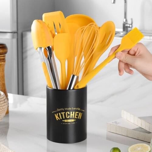 Silicone Cooking Utensils Set Food Grade Non Stick Butter Scraper Brush Eggbeater Cake Baking Set With Storage Box Kitchen Tools