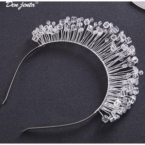 New Fashion Bridal Crown Tiara For Women Crystal Rhinestone Headband Wedding Hair Accessories Princess Headdress Jewelry