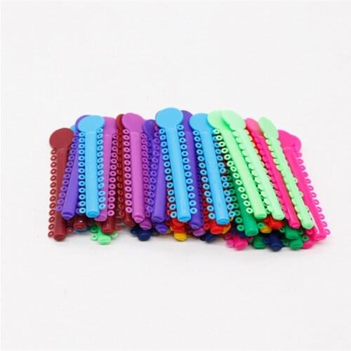 40Pcs/Set Orthodontic Transparent Rubber Ligation Ring Dental Color Orthodontic Consumables