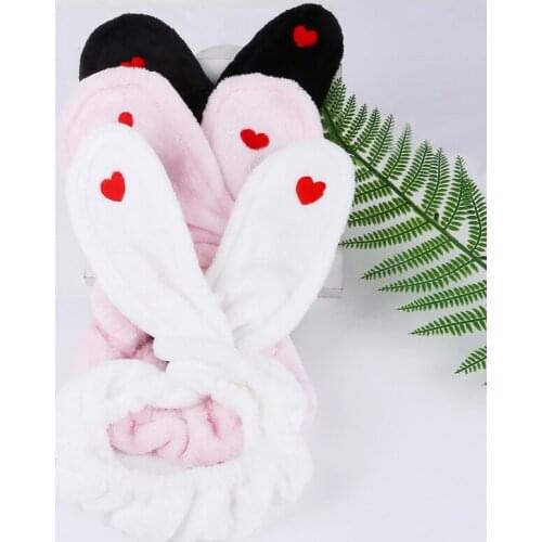 1pc/lot Soft Fleece Shower Make Up Wash Face Headband Hair Band Accessories Sale Cute Ear Headdress