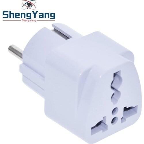 ShengYang New Arrival 2016 Best Price Universal UK US AU to EU AC Power Socket Plug Travel Charger Adapter Converter Jun30