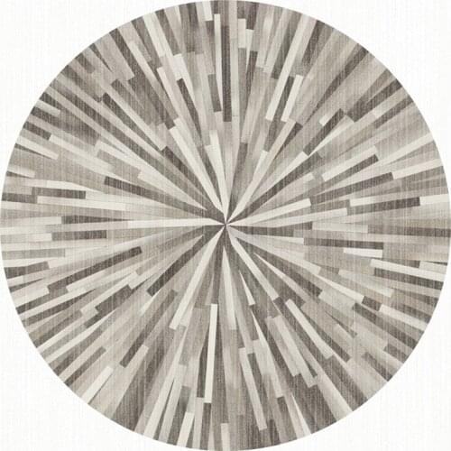 Nordic Modern Simple Round Carpet Rug for Home Doormat Rug Polyester Mat Bedroom Living Room Chair Home Decor