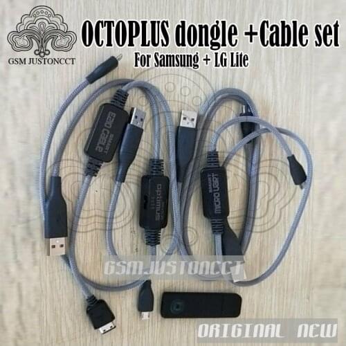100% Original New Octoplus Dongle for Sam + for LG Lite + Micro USB Cable +Micro UART Cable +E210 Cable +i9000 Download JIG Adap