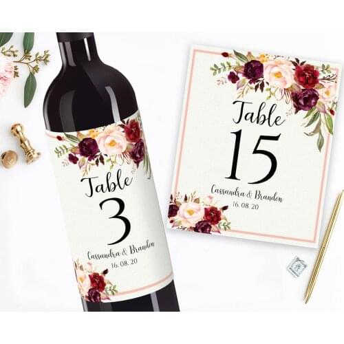 20 pieces of personalized wine bottle label stickers, wine packaging stickers, DIY wine bottle design stickers, birthday party d