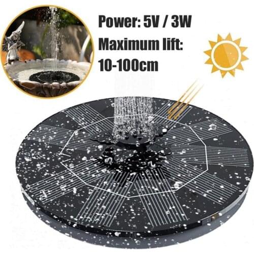 5V/3W Solar Power Water Fountain Pump Solar Fontein Bird Fountain Water Floating Fountain Pond Garden Patio Decor Lawn Decor