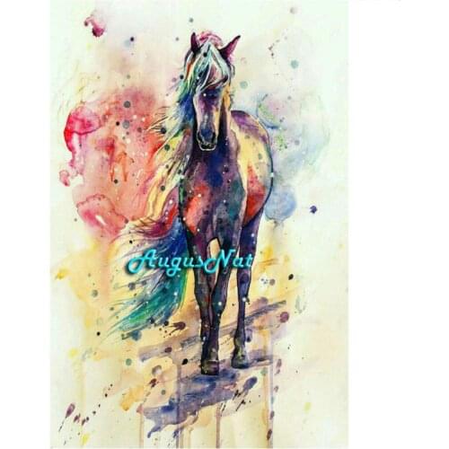 Diamond oil painting horse diamond painting full round animal paint by numbers canvas diy wall art crystal beads pictures gift