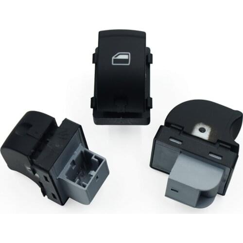 Free shipping! New 3 X Single Electronic Window Control Switch For AUDI 2005-2012 A3 A6 S6 Q7 OE:4F0 959 855 / 4F0959855