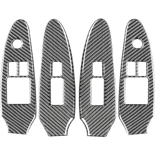 Door Window Lift Control Panel Cover Sticker for Nissan 370Z Basic Edition Modified Interior Car Accessories