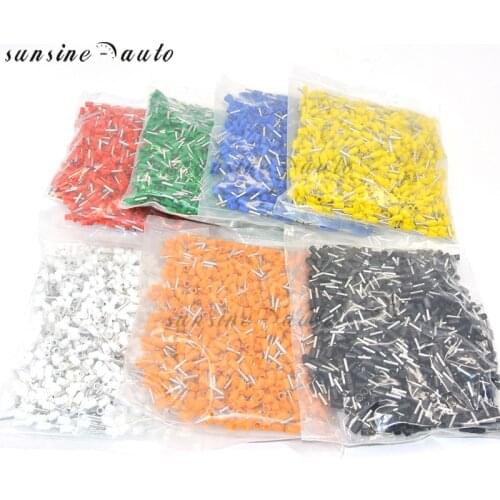 E1510 1000pcs Insulated Cable Cord End Bootlace Ferrule Terminals For 1.5mm2 16AWG