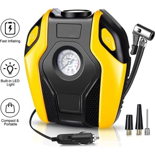 12V 150PSI Tire Inflator Electric Air Compressor Pump Portable Tire Pump for Car Bicycle Truck Motorcycle Basketball