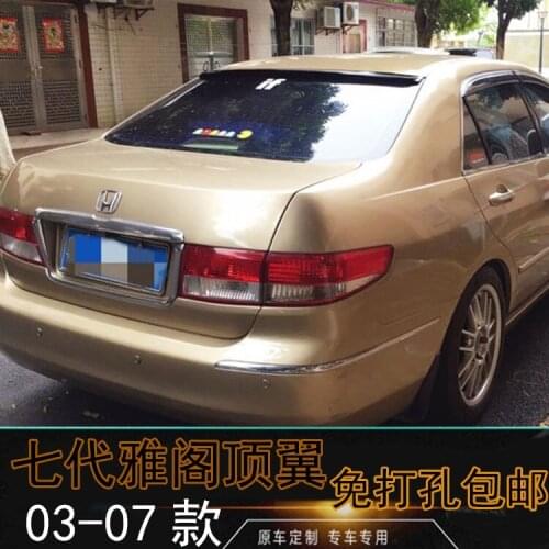 Use for honda accord roof spoiler 2004-2005 model spoiler High Quality ABS Material Car Rear Wing Primer Color rear spoiler