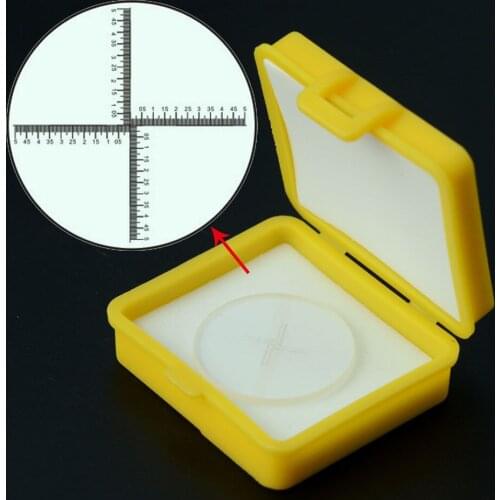 DIV=0.05MM Microscope Eyepiece Micrometer Calibration Slide for Stage Micrometer Slide
