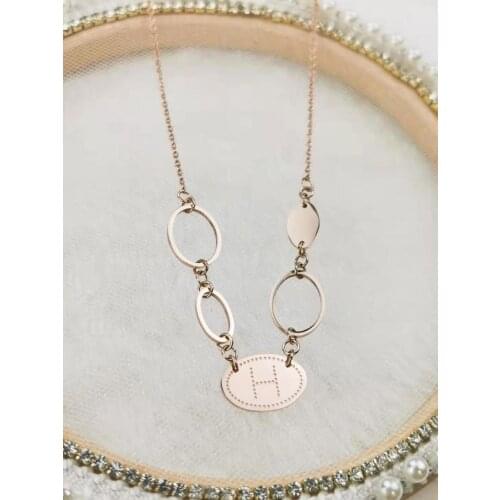 Korean fashion necklace steel