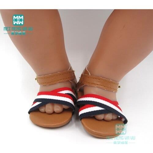 Fashion baby shoes for doll fit 43-45 cm new born doll accessories and American doll accessories Soft bottom shoes