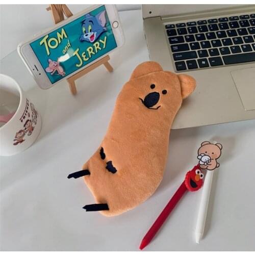 Kawaii Animal Koala Soft Plush Pencil Case Pen Bag Student Girl Portable Storage 20CA