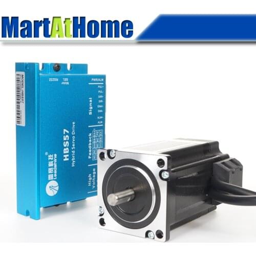 Upgraded Version 300W Leadshine Easy CNC Servo Driver Kit - Servo Drive HBS57 & Motor 573HBM20-1000 #SM583 @SD
