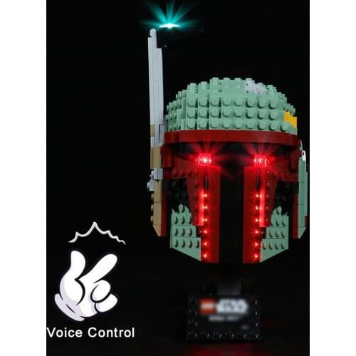 BrickBling Led Light Kit For 75277 Helmet Collectible Model Toy (No Building Blocks)
