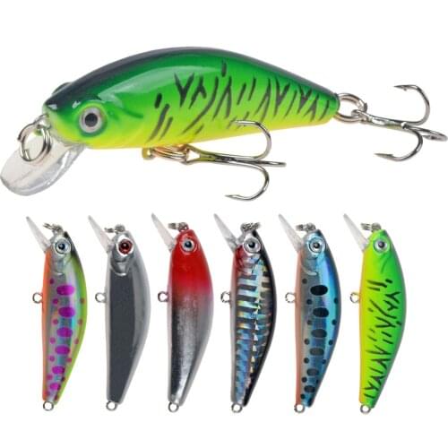 New Minnow Fishing Lure 55mm 6.5g Sinking Hard Bait Wobbler Jig Bait Crankbait Carp Striped bass Pesca Fishing tackle SwimBait