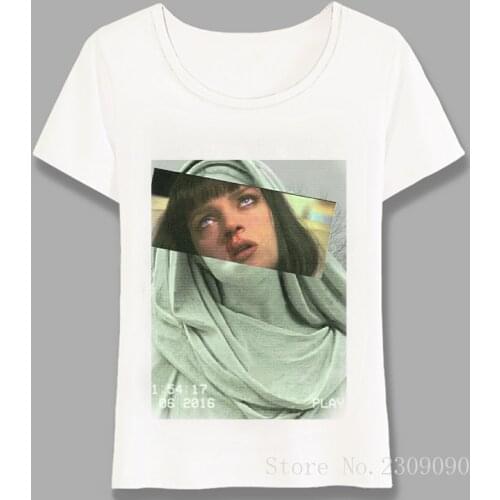 New Summer Women t-shirt Aesthetic Pulp Fiction T-Shirt Funny Gone Anime Aesthetic Design Casual Tops Girl Novelty Tees Harajuku