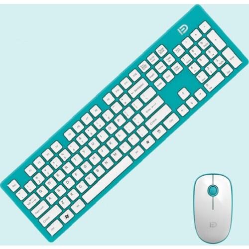 New 2.4Ghz MINI Optical Wireless Keyboard and Mouse Combo Set Mute Silence Office Supplies for Android IOS PC Laptop Mac