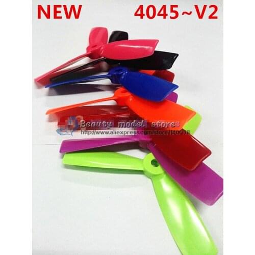 Wholesale 6 pairs 4045 V2 3 blades Bullnose Propeller CW /CCW for DIY mini race FPV drones QAV210/qav180/QAV-R180/QAV-R220