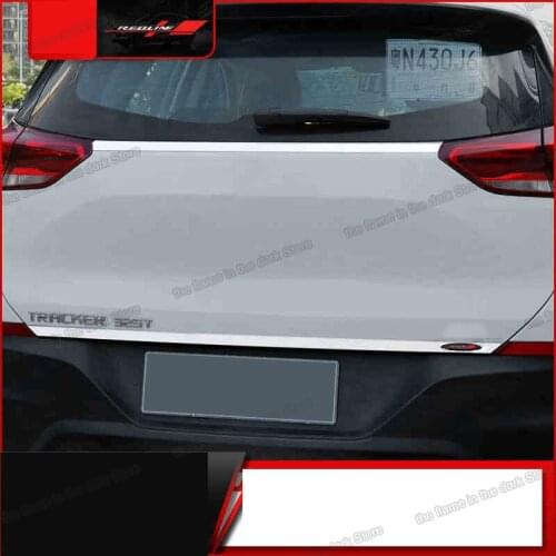 Lsrtw2017 Stainless Steel Car Rear Door Tailgate Strip Trims for Chevrolet Trax Tracker Opel Mokka 2019 2020 2021 Accessories