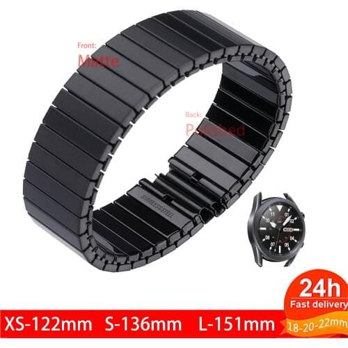 Elastic Watch Band Strap for Samsung Galaxy Watch 3 Straps for Huawei Watch GT 2e/GT2 46mm Stainless Steel Bracelet Wristband