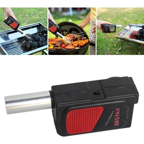 Manual BBQ Fan Air Blower Electric BBQ Fan Air Blower for Barbecue Fire Bellows Outdoor Camping Picnic Grill Cooking Hand Tool
