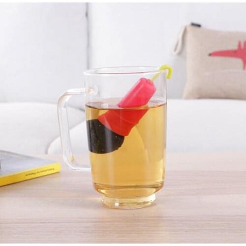 Microphone Shape Tea Infuser Non-slip Silicone Dishwasher Safe Tea Strainer Tea Accessories