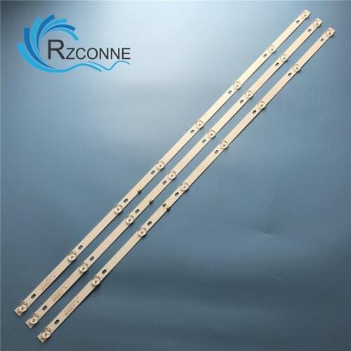 LED Backlight strip 8 lamp for JS-D-JP43DM-A81EC B82EC (80227) E43DM1000 MCPCB 6V/LED