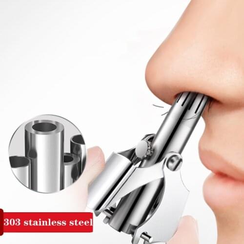 Nose Hair Trimmer for Men Ear Cleaner High Quality Stainless Steel Manual Device Mechanical Shaving And Hair Removal Tools
