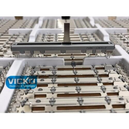 [VK]original behringer pusher straight slide dual potentiometer shaft 15mm switch 10KA*2 10KAX2 ALPS 75MM A10K A10KX2 7.5cm