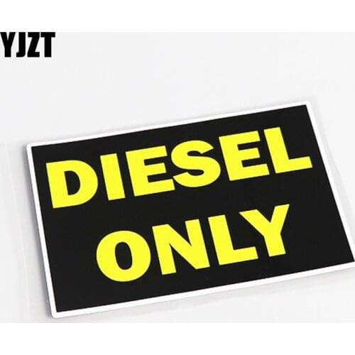 YJZT 12.5CM*8.3CM Fashion DIESEL ONLY Decal Decoration Car Sticker PVC 13-0523