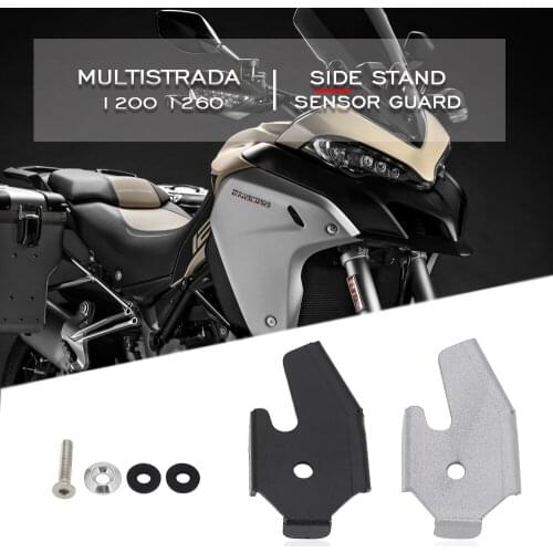 Motorcycle Kickstand Side Stand Sensor Guard Protector Cover Cap For Ducati Multistrada 1200 Multistrada 1260 2015 - 2019