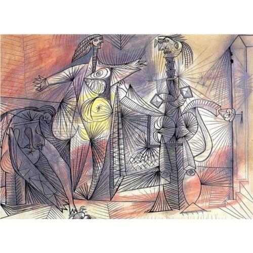 Women diamond embroidery abstract rhinestone pictures picasso diamond painting full diamant mosaic beads stickers diy portrait