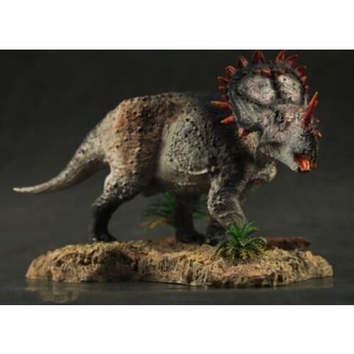 1:35 Chinese Sinoceratops Figure Scale Dinosaur Model Base Toy Collector Decor