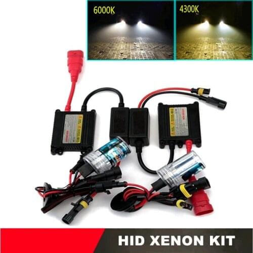 1Sets 35W H7 Xenon Lamp Kits H1 H3 H8 H4 9005 Car Headlight Bulbs Xenon Lamp White Lights Auto Accessory 6000K/4300K