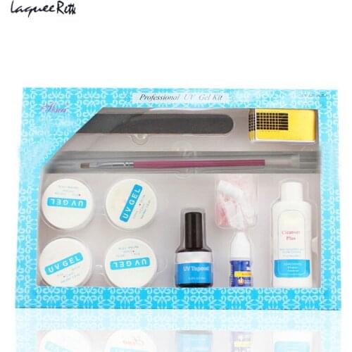 11pcs/set nail kit professional nail set nail uv gel glue brush manicure tool for DIY nail art design