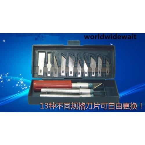 13pcs Carve Knife Knives For Model Making & Paper-cut & Circuit Board Repair